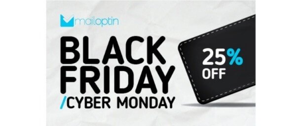 MailOptin's Black Friday Cyber Monday prices