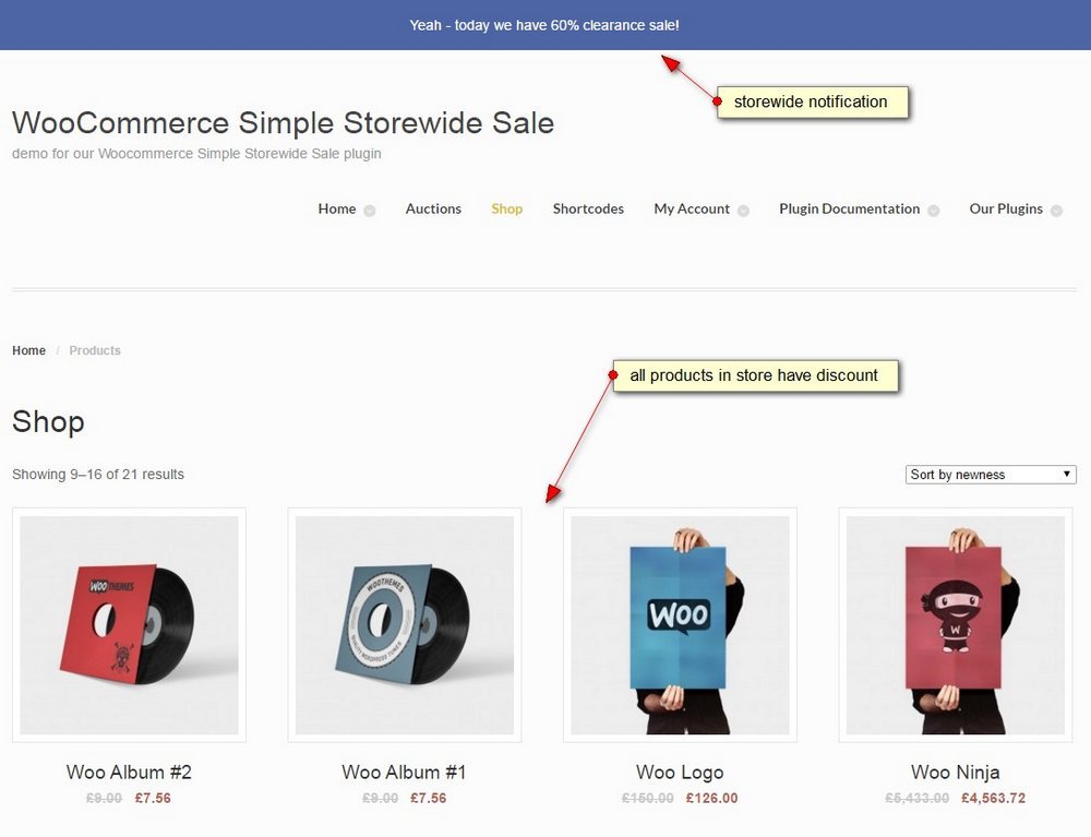 WooCommerce Simple Storewide Sale 2