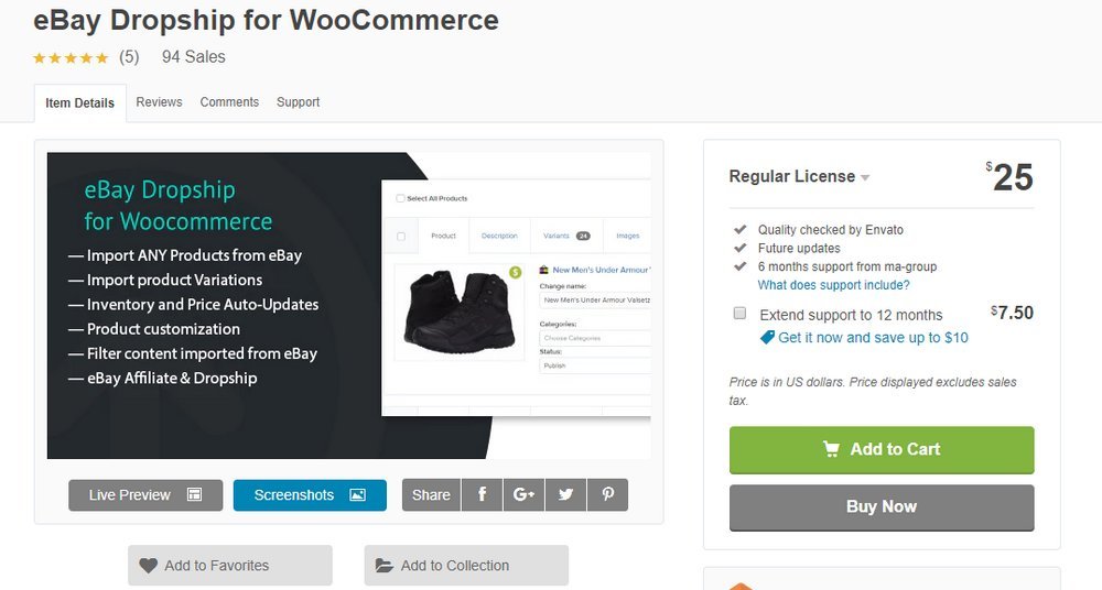 ebay dropship for woocommerce