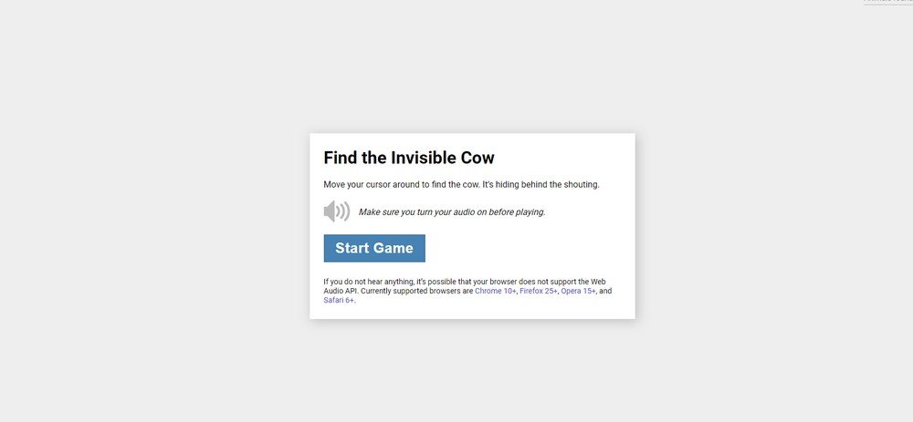 invisible cow