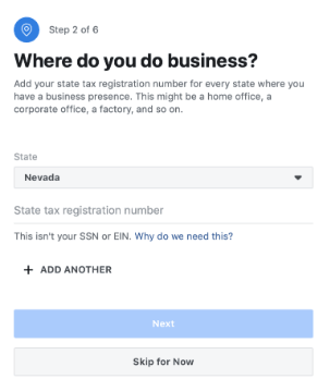 Facebook store where doyou do business