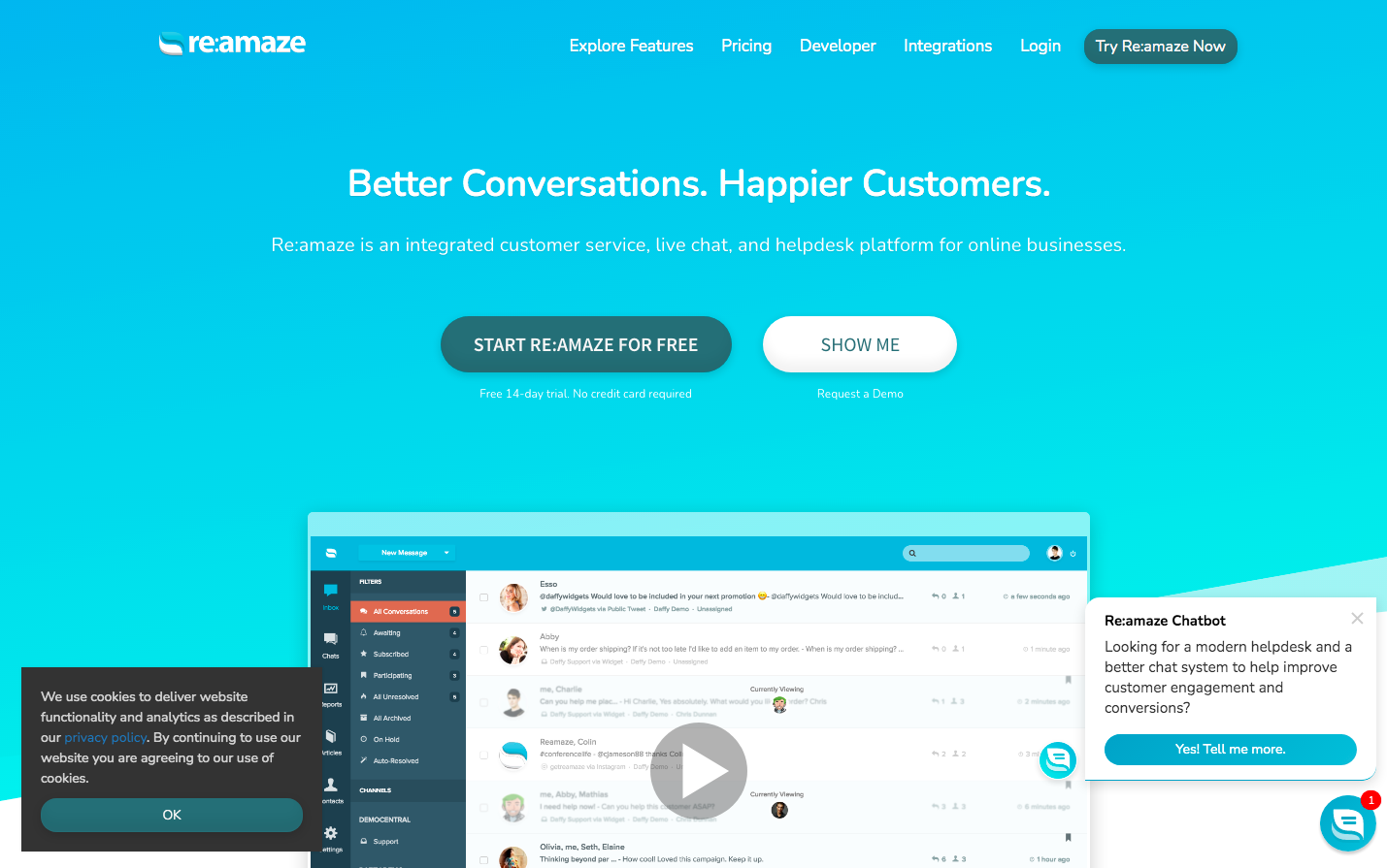 Re:amaze helpdesk software for Shopify