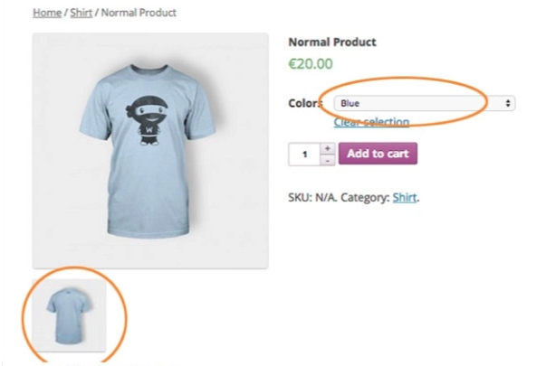 WooCommerce Additional Variation Images extension
